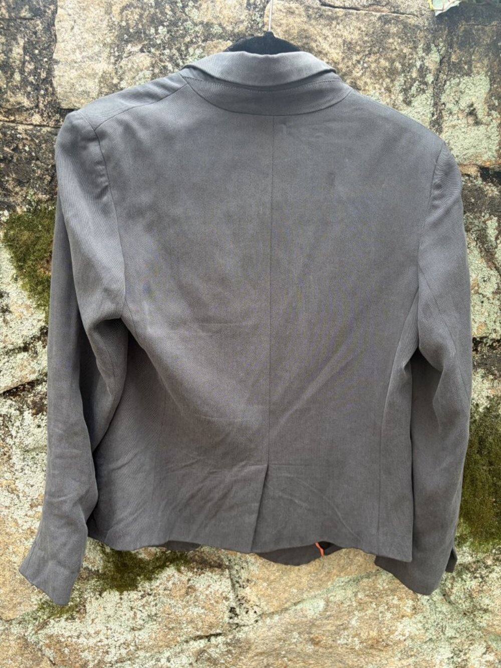 Anthropologie Cartonnier One Button Blazer Size 6 Gray Pockets Preppy Minimalist - Picture 3 of 15